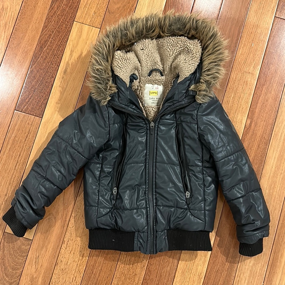 Zara boys hooded coat